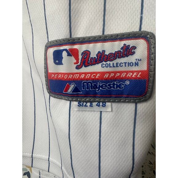 Chicago Cubs Jersey #22 Russell Pinstripe MLB Majestic Authentic Size 48 ( L) - Picture 3 of 3